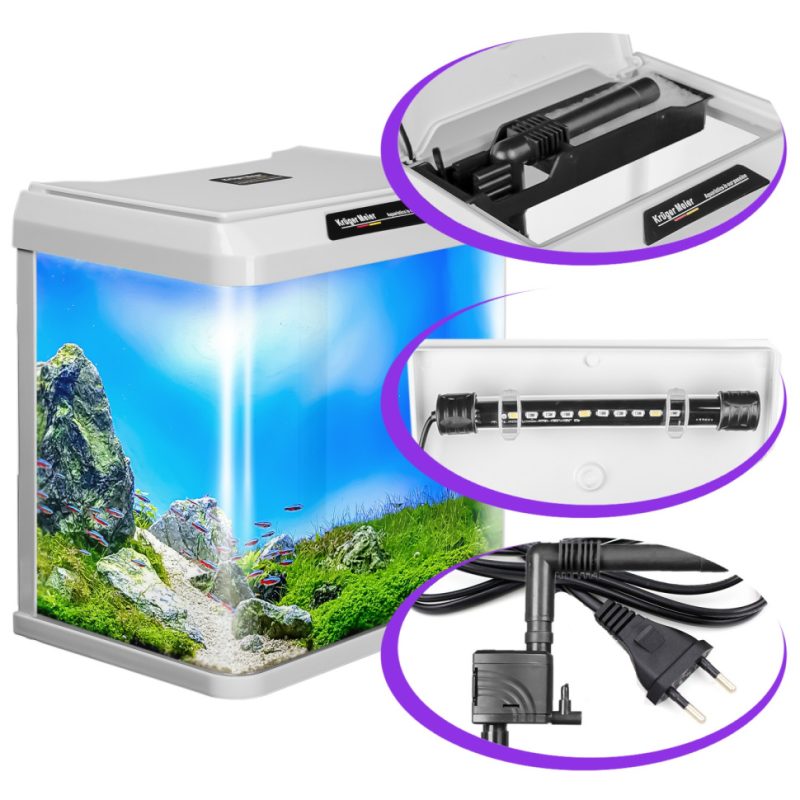 Акваріум Kruger Meier Como Aquarium 16л білий 32x22x32,5см (R320) 18212.970 AquaDeco Shop