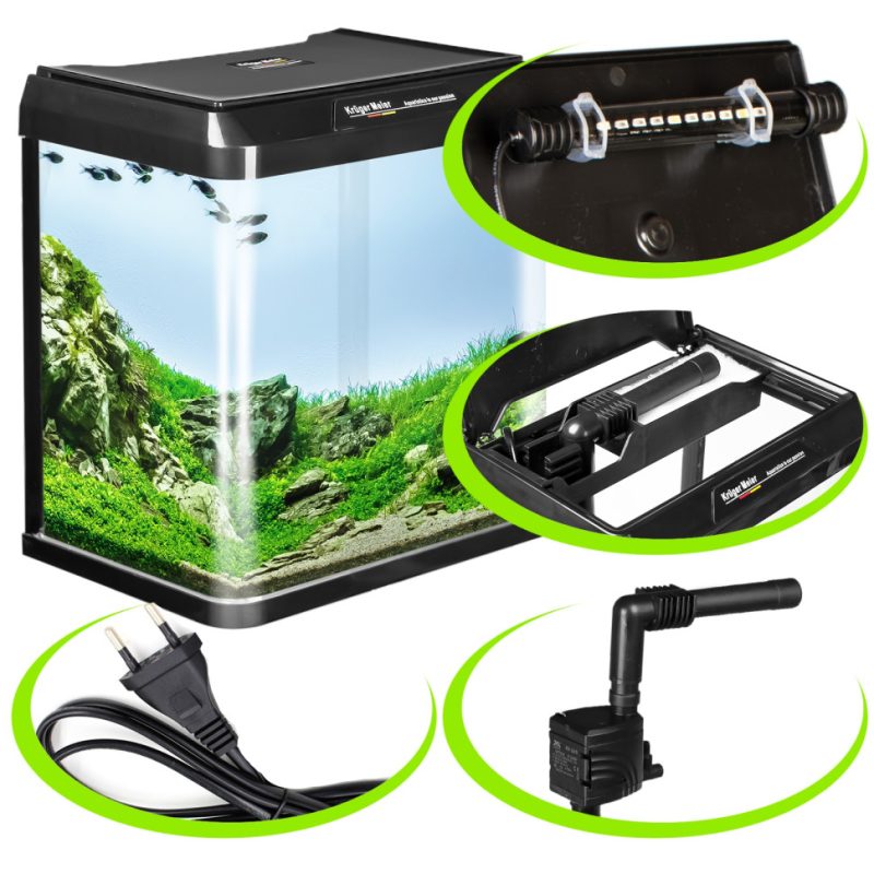 Акваріум Kruger Meier Como Aquarium 16л чорний 32x22x32,5см (R320B) 18231.970 AquaDeco Shop
