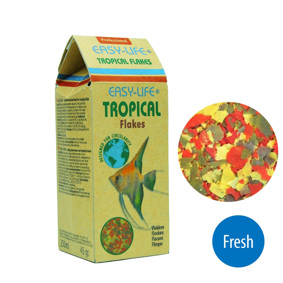 Корм для всіх тропічних риб Easy-Life Tropical flakes 250мл. (ELT0250)