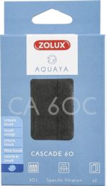 Фільтруюча чорна губка до фільтра ZOLUX Cascade 60, 2 шт (330202) ZL30202 52 AquaDeco Shop