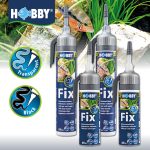 Клей, герметик акваріумний чорний Hobby Fix Underwater Adhesive black 200 мл (11965) 19854.970 AquaDeco Shop