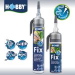 Клей, герметик акваріумний чорний Hobby Fix Underwater Adhesive black 200 мл (11965) 19857.970 AquaDeco Shop