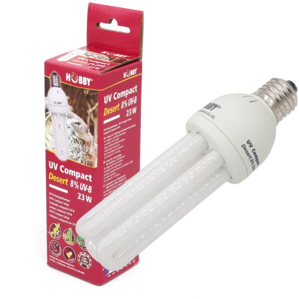 Люминесцентная лампа Hobby UV Compact Desert 8% UV-B, 23 W (37335)