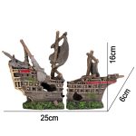 Декорация пиратский корабль Kruger Meier Pirate Ship 25x6x16см (251017) 20714.970 AquaDeco Shop