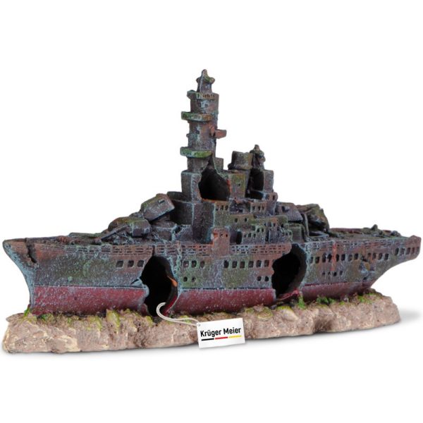 Декорация затонувший корабль Kruger Meier Battleship 23x5x11см (24411)