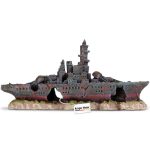 Декорація затонулий корабель Kruger Meier Battleship 23x5x11см (24411) 20727.970 AquaDeco Shop