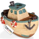 Декорация рыбацкая лодка Kruger Meier Fishing Boat 11x6.5x7.5см (1288)