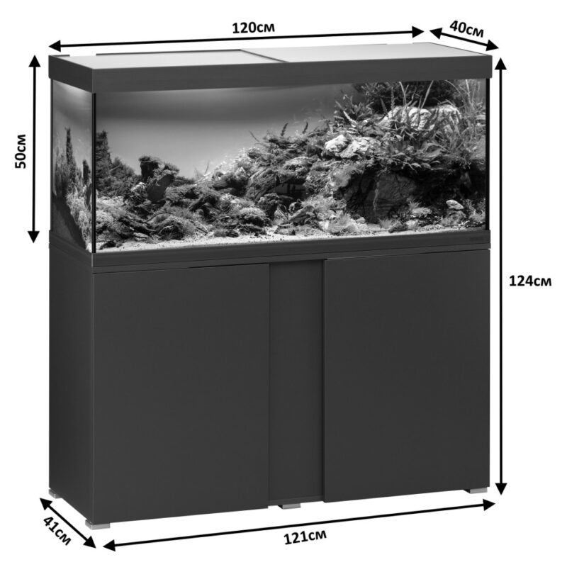 Акваріумний комплект Eheim vivaline LED 240 1x16.3W (LED) oak grey/bronze з тумбою (0613062) 21516.970 AquaDeco Shop