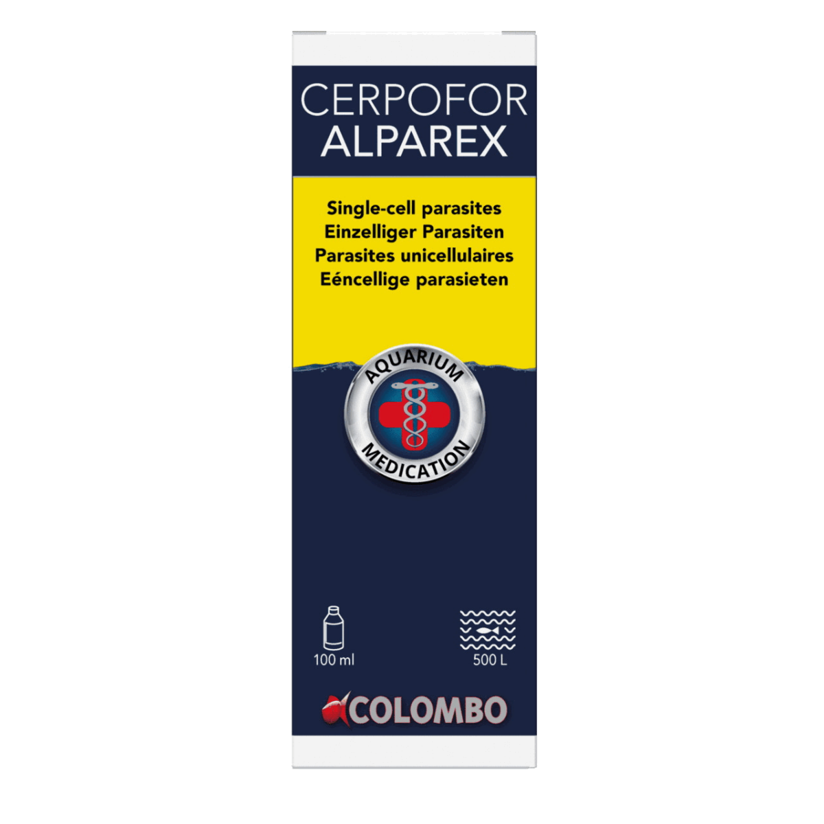 Засіб проти іхтіофтиріозу  та інших інфузорій CERPOFOR ALPAREX 100 ML-500 L (A5010742)