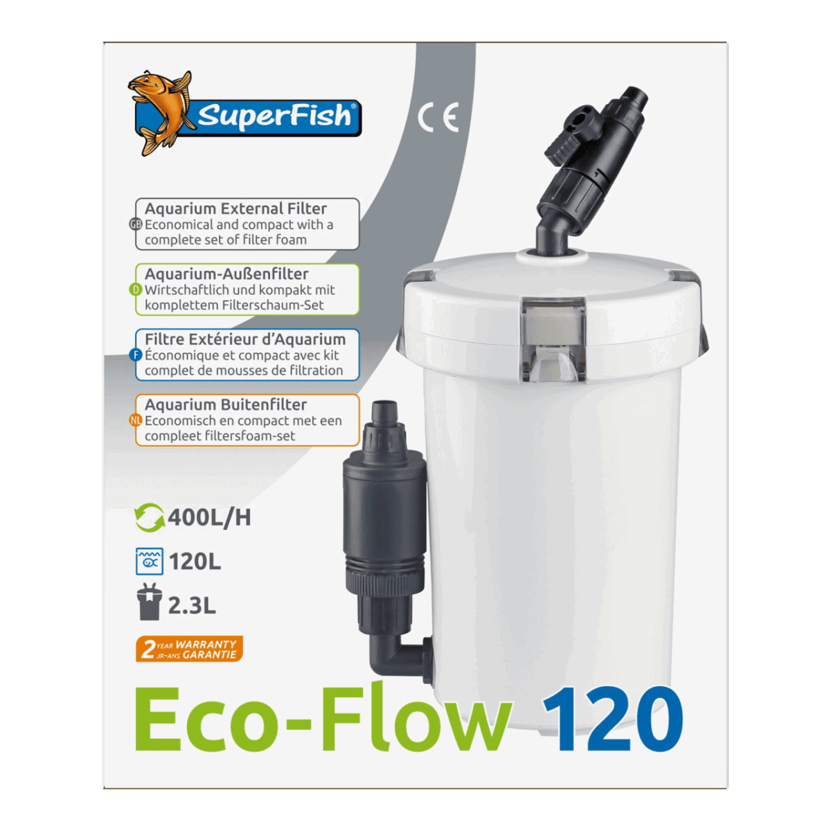 Зовнішній фільтр SUPERFISH ECO FLOW 120 (A7031275)