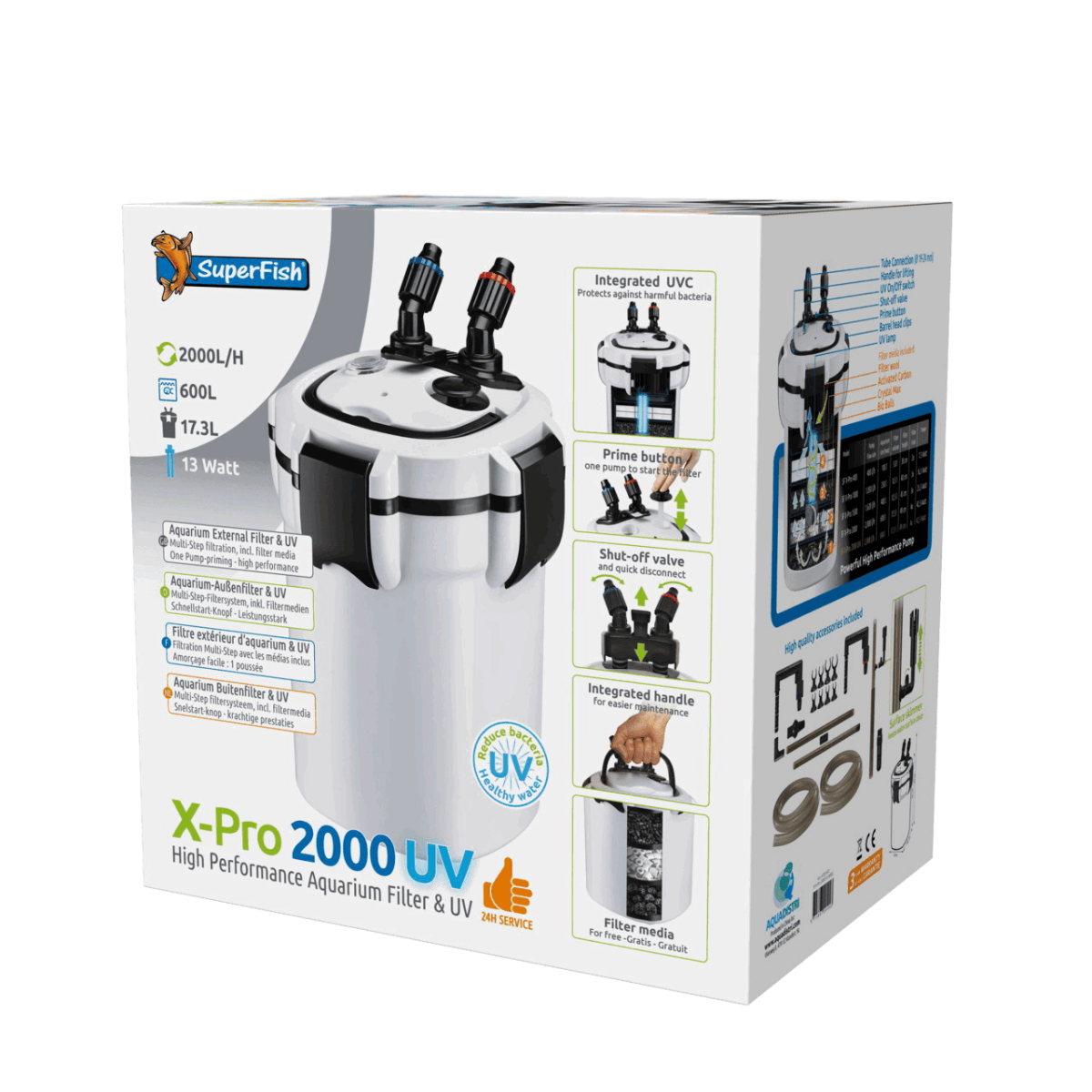 Зовнішній фільтр SUPERFISH X PRO 2000 UV (N7031615)