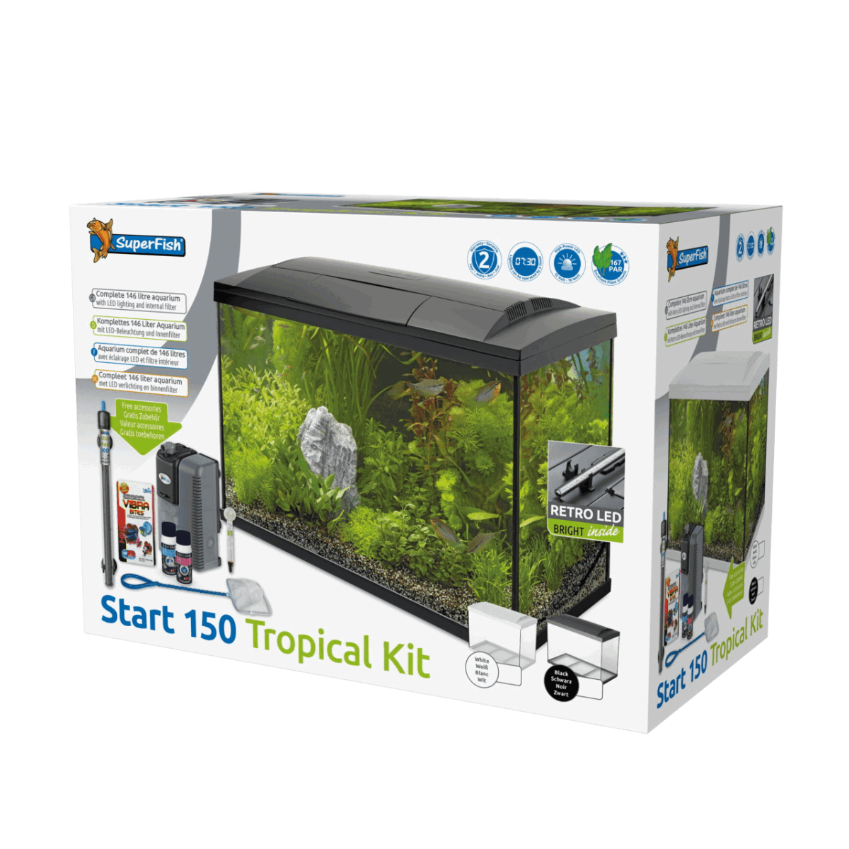 Акваріумний стартовий набір SuperFish Start 150 Aquarium Kit White (A4050383)