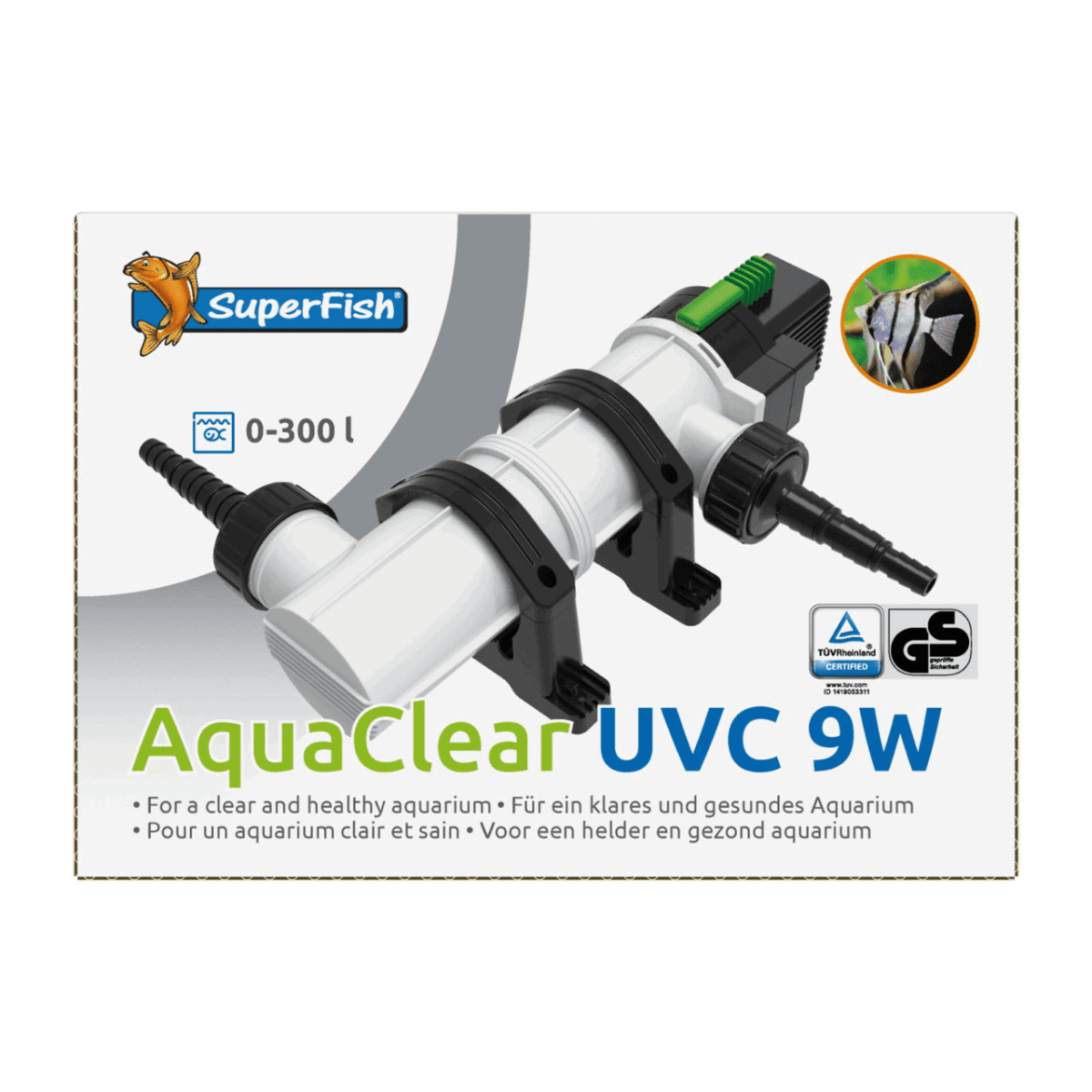 Cтерилізатор SUPERFISH AQUACLEAR UV 9W (A7031700)