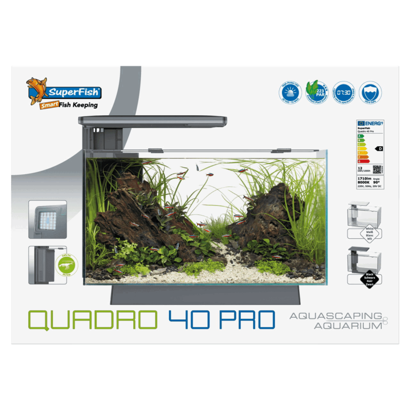Акваріумний набір SuperFish Quadro 40 Pro White (A4052200)