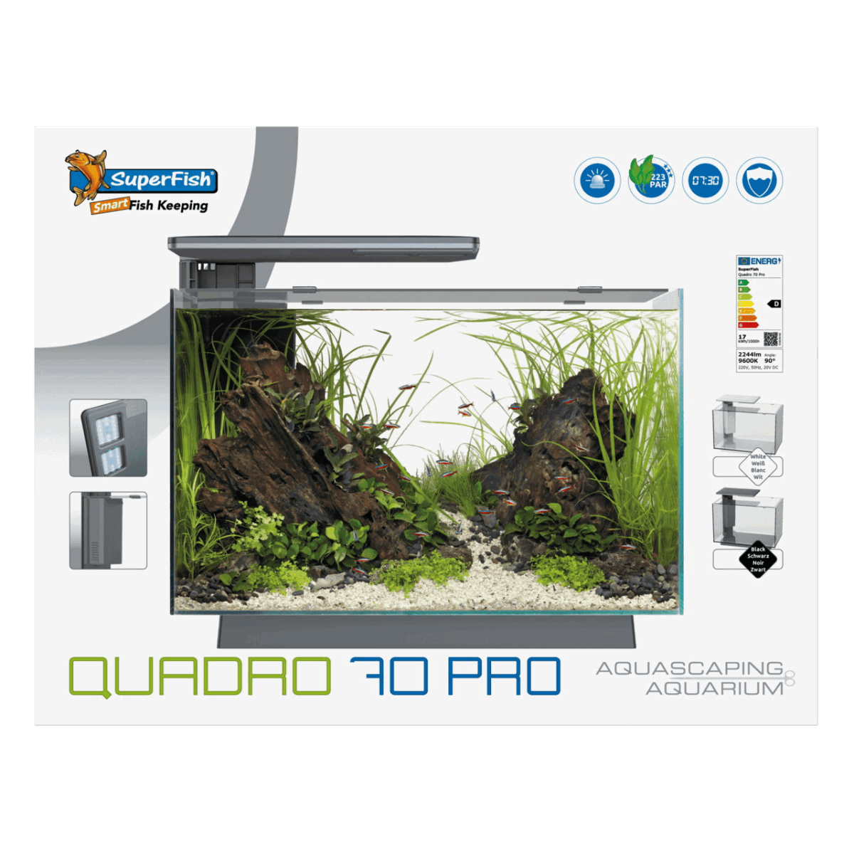 Акваріумний набір SuperFish Quadro 70 Pro White (A4052220)