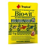 Сухий корм Tropical Bio-Vit для травоїдних акваріумних риб, 12 г (пластівці)