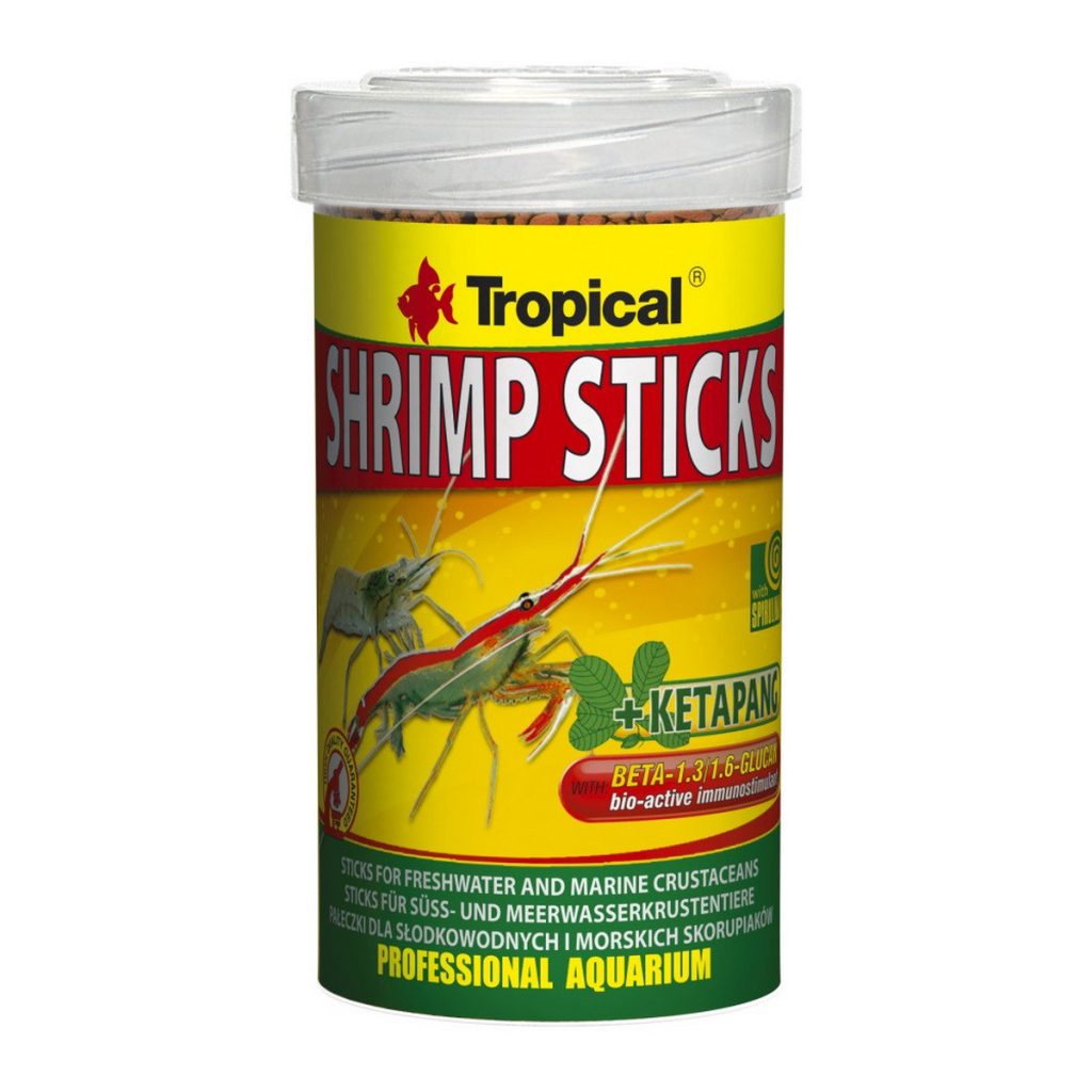 Сухий корм Tropical Shrimp Sticks для креветок та раків, 55 г (палички)