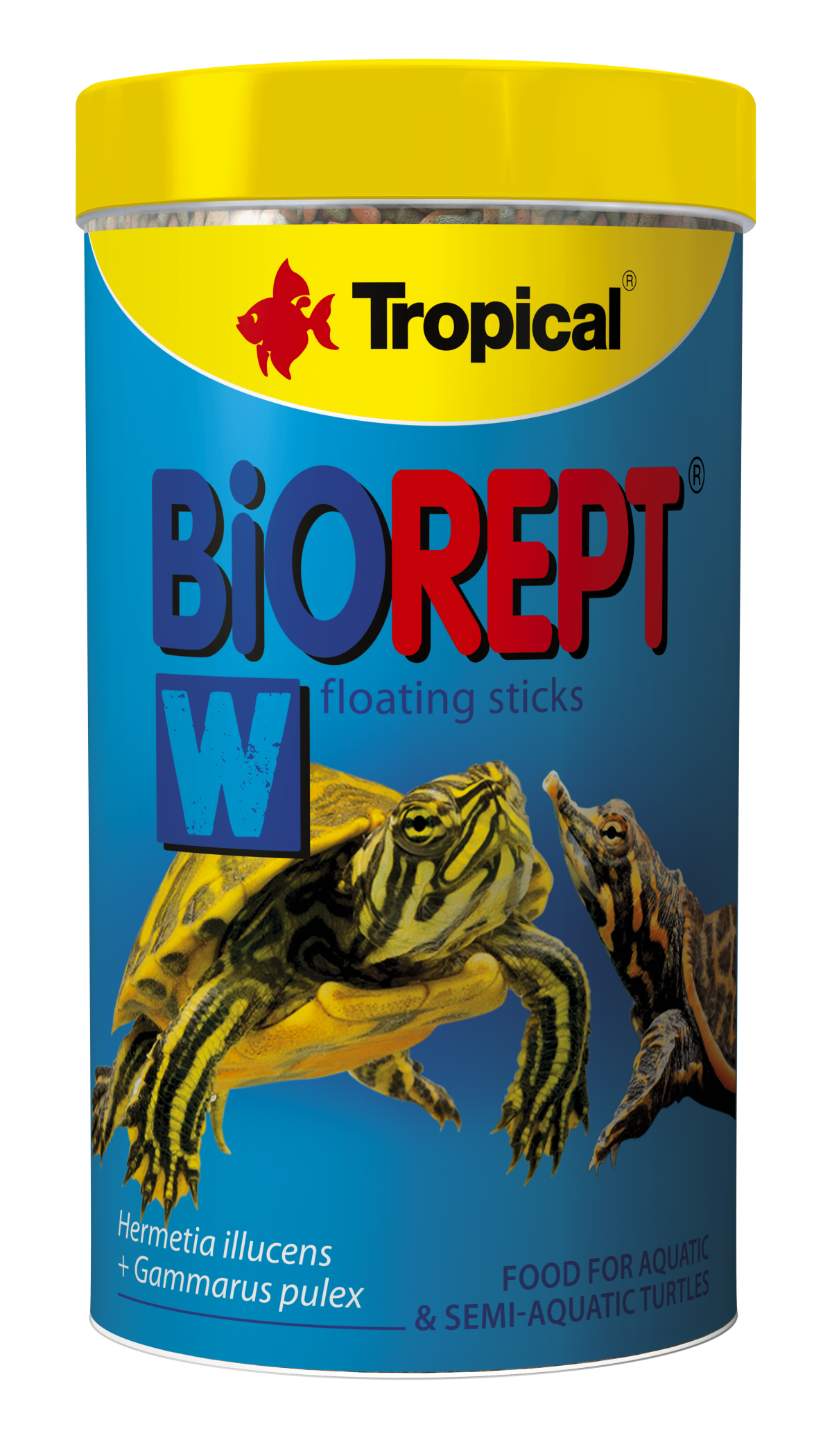 Сухий корм Tropical Biorept W для водоплавних черепах, 75 г (гранули)