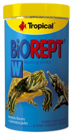 Сухий корм Tropical Biorept W для водоплавних черепах, 150 г (гранули)