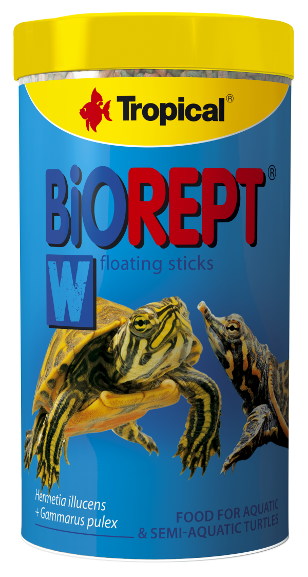 Сухий корм Tropical Biorept W для водоплавних черепах, 150 г (гранули)