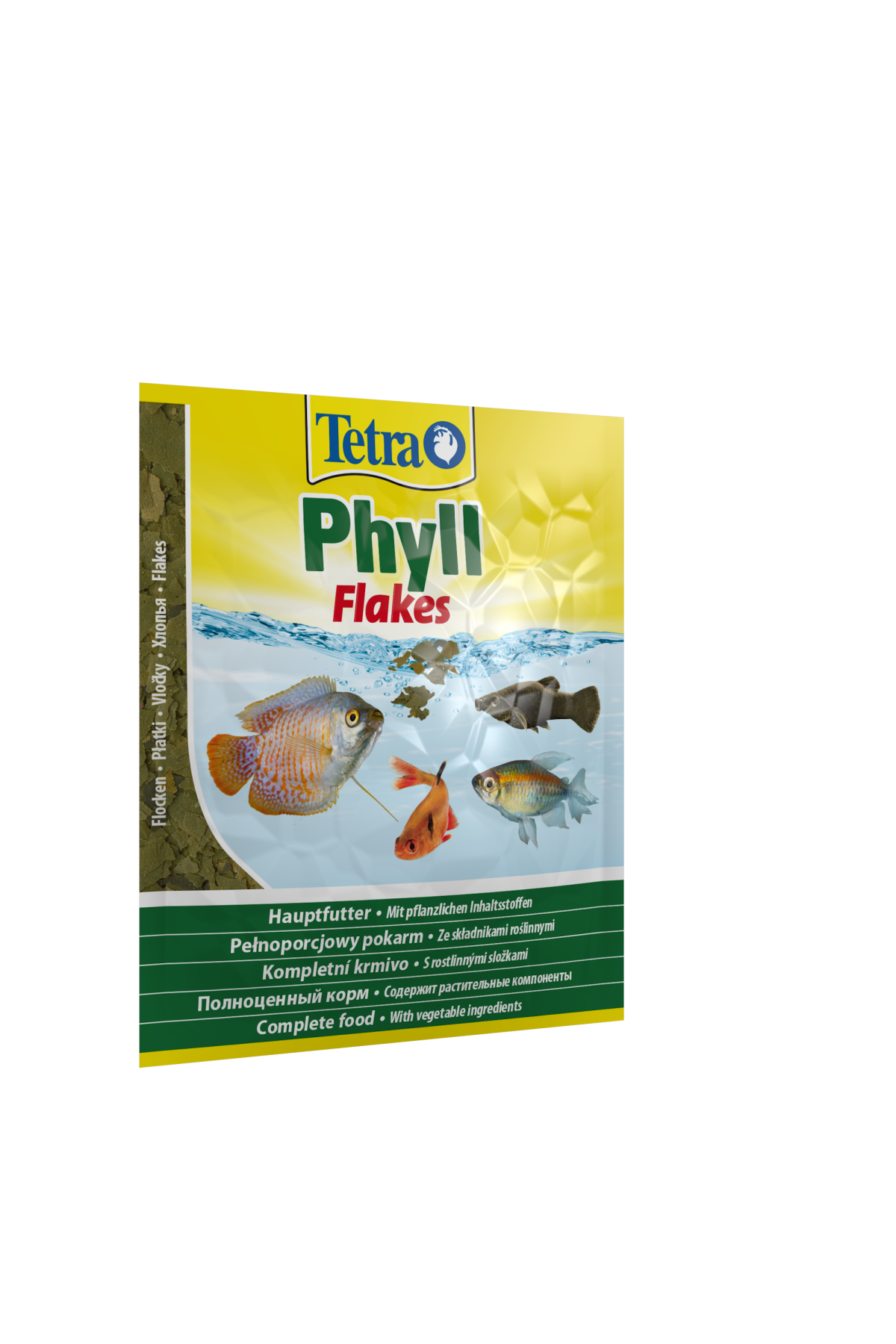 Корм Tetra Phyll Flakes для травоїдних рибок, 12 г (пластівці)