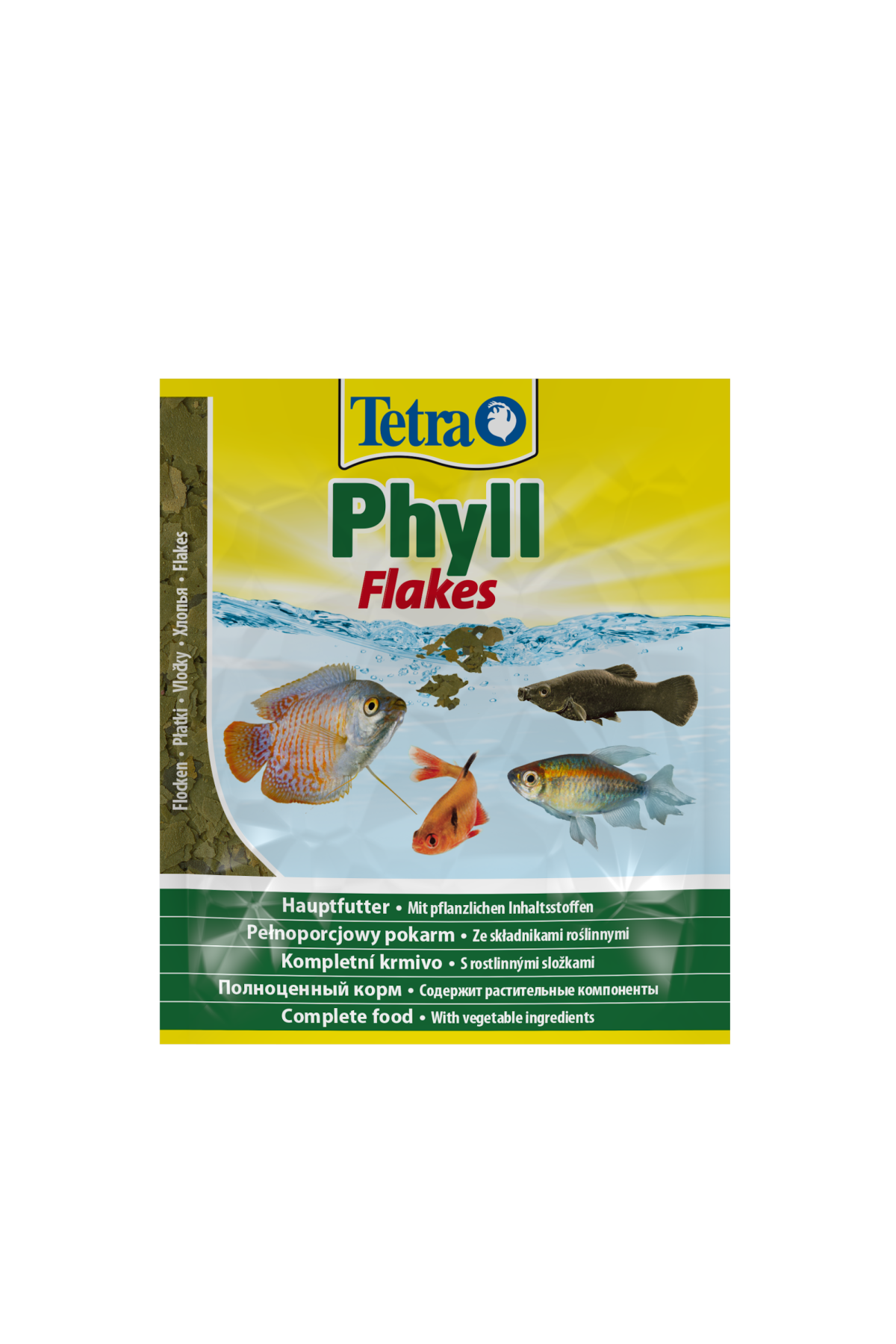 Корм Tetra Phyll Flakes для травоїдних рибок, 12 г (пластівці)