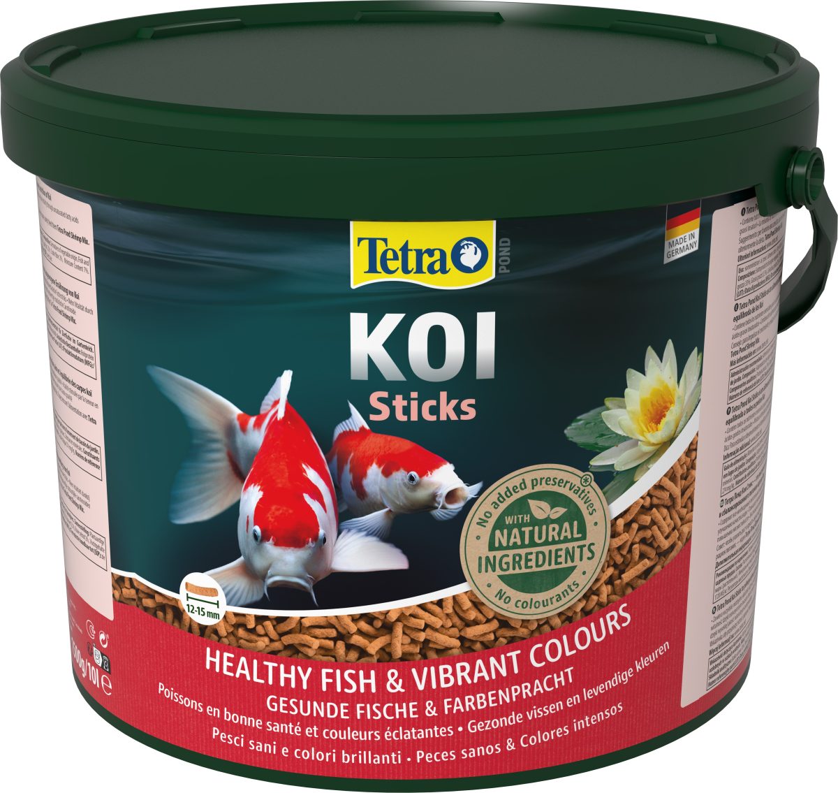 Корм Tetra Pond KOI Sticks для риб коропів кої, 10 л (гранули)