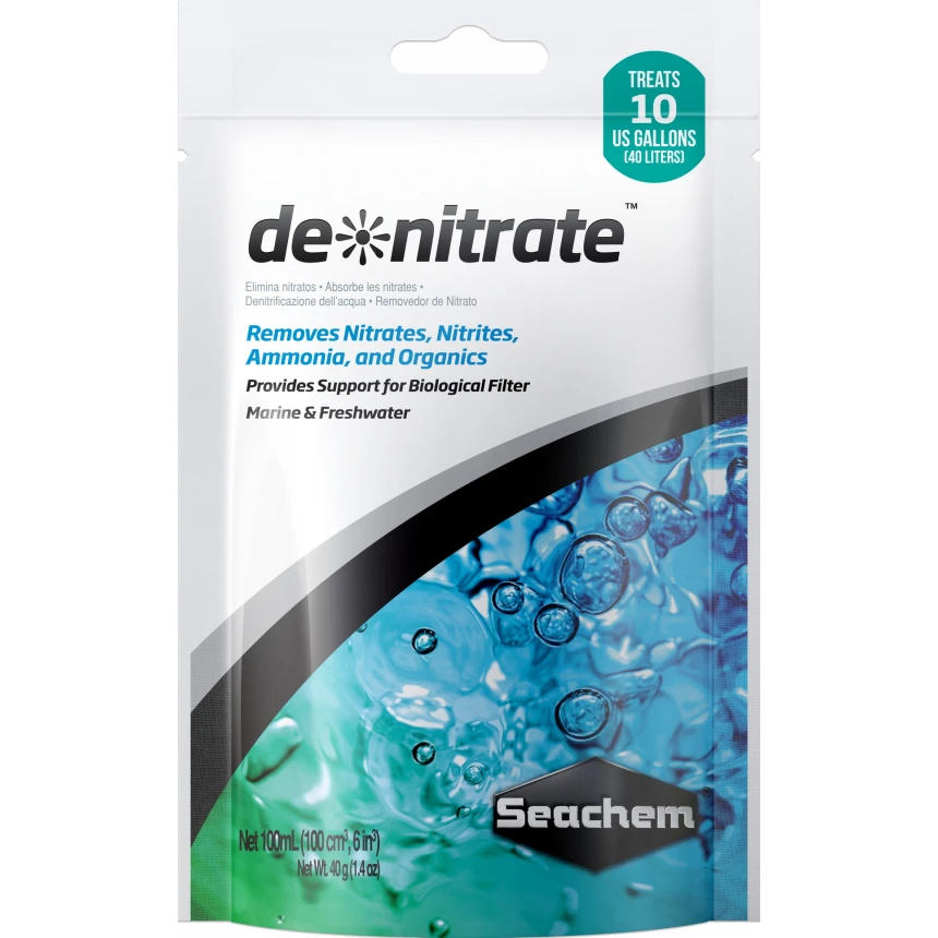 Seachem De*Nitrate (100 ml) наповнювач для біологічної фільтрації в мішочку AquaDeco Shop