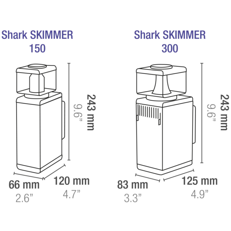 SICCE SHARK SKIMMER 300 скімер для морських акваріумів до 300л AquaDeco Shop