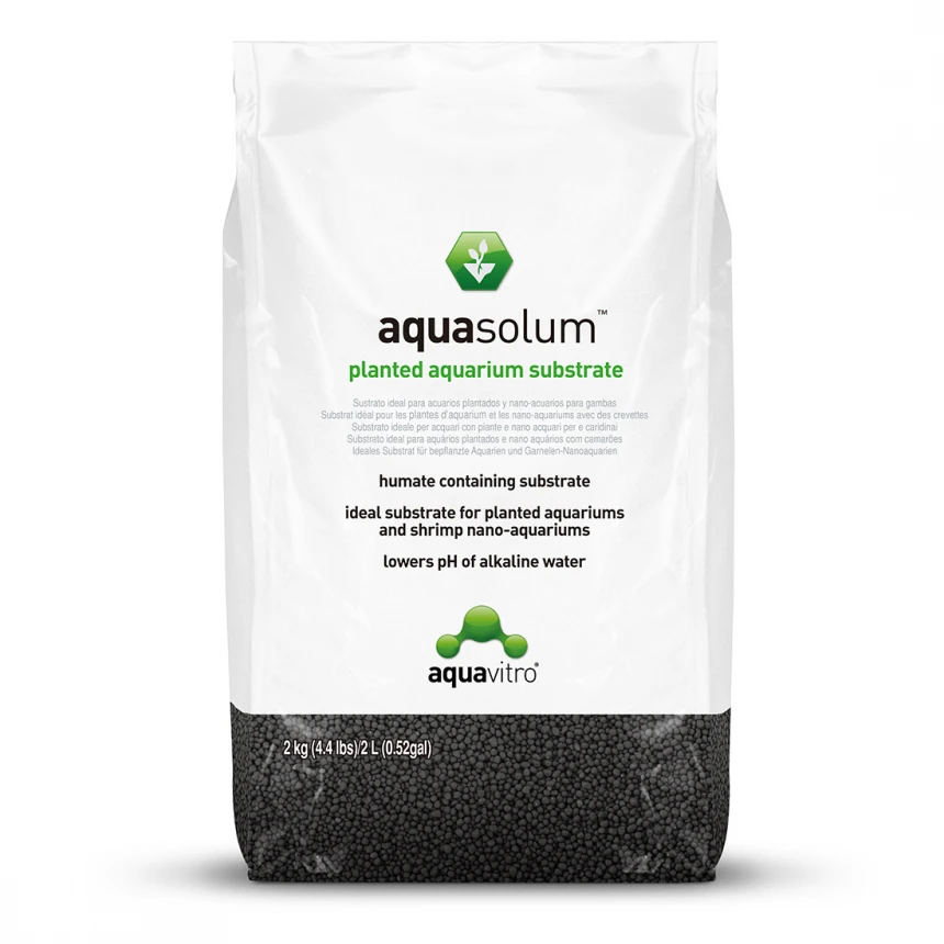 Aquavitro aquasolum™ black humate 2 kg соіл для акваріумів з рослинами та креветками AquaDeco Shop