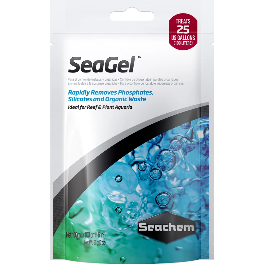 Seachem SeaGel (100 ml) суміш вугілля та антифосу в мішочку AquaDeco Shop