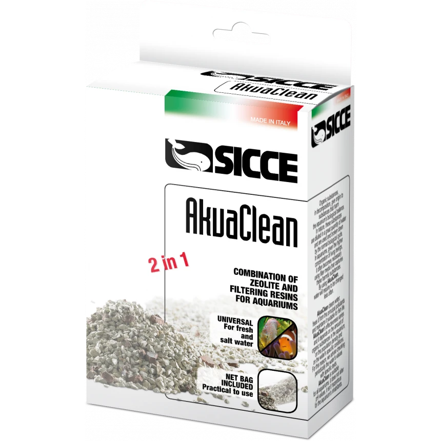 SICCE AKUACLEAN цеоліт та фільтруючі смоли 1000мл AquaDeco Shop