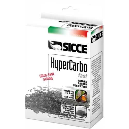 SICCE HYPERCARBO FAST вугілля швидкої дії 3х100г AquaDeco Shop
