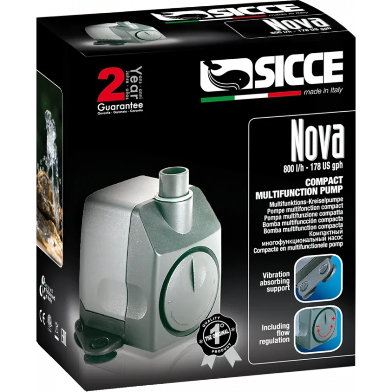 SICCE NOVA циркуляційна помпа 800 л/год AquaDeco Shop