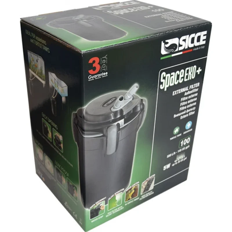 SICCE SPACE EKO+ 100 зовнішній фільтр 580 л/год для акваріумів до 100л AquaDeco Shop